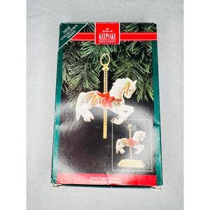 Hallmark Keepsake Ornament 1992 Tobin Fraley Carousel Horse with Stand with Box‎